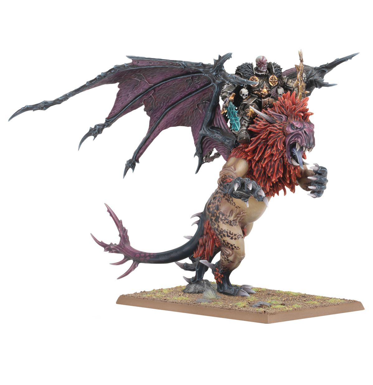 Warriors of Chaos: Chaos Lord on Manticore - 混沌勇士：騎蠍尾獅的混沌領主