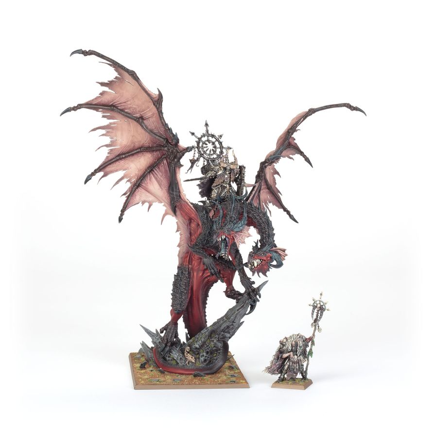 Warriors of Chaos: Lord/Sorcerer on Chaos Dragon - 混沌戰士：騎乘混沌巨龍的領主