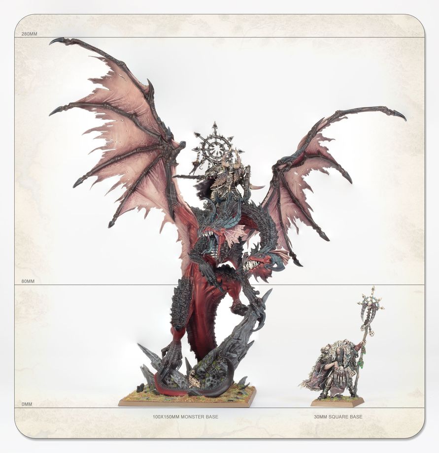 Warriors of Chaos: Lord/Sorcerer on Chaos Dragon - 混沌戰士：騎乘混沌巨龍的領主