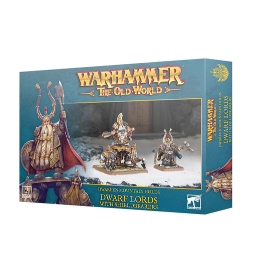 Dwarfen Mountain Holds: Dwarf Lords With Shieldbearers - 矮人群山要塞：矮人領主與扛盾者