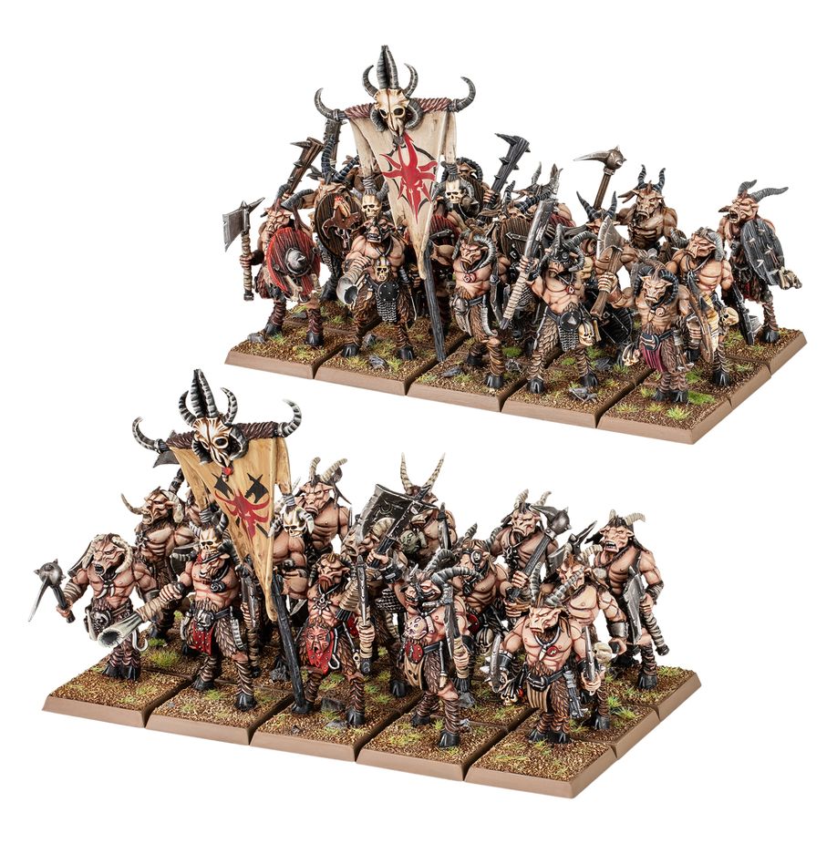 Beastmen Brayherds: Gor Herd - 野獸人獸群：角獸獸群