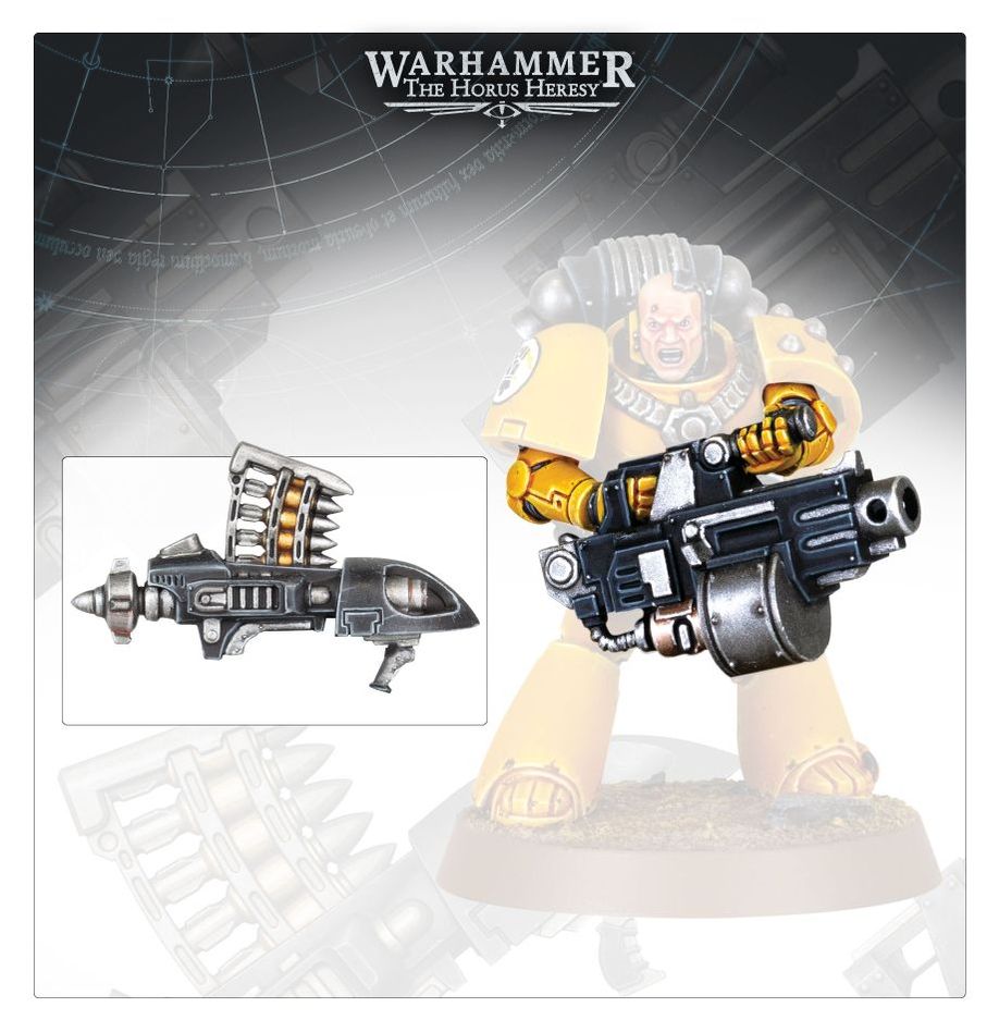 Legiones Astartes: Heavy Weapons Upgrade Set - Missile Launchers and Heavy Bolters - 阿斯塔特軍團：飛彈發射器和重型爆彈槍