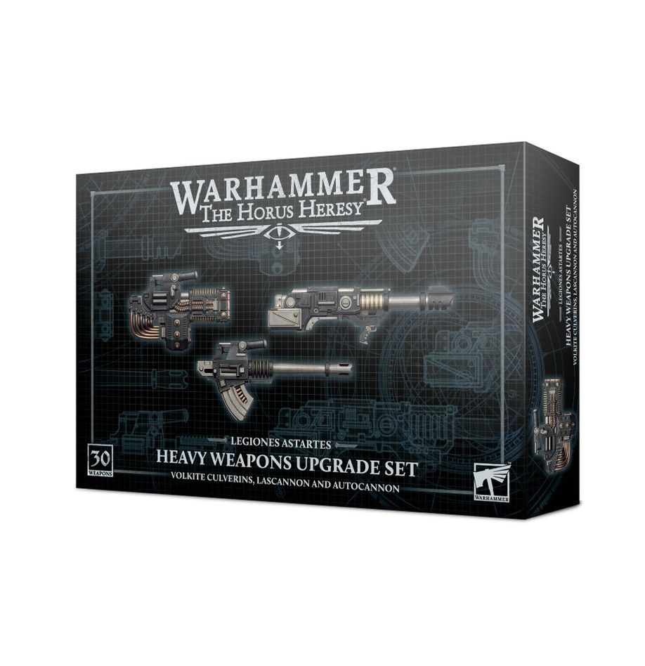 Legiones Astartes: Heavy Weapons Upgrade Set - Volkite Culverins, Lascannons, and Autocannons - 阿斯塔特軍團：爆燃重砲、雷射砲和自動砲