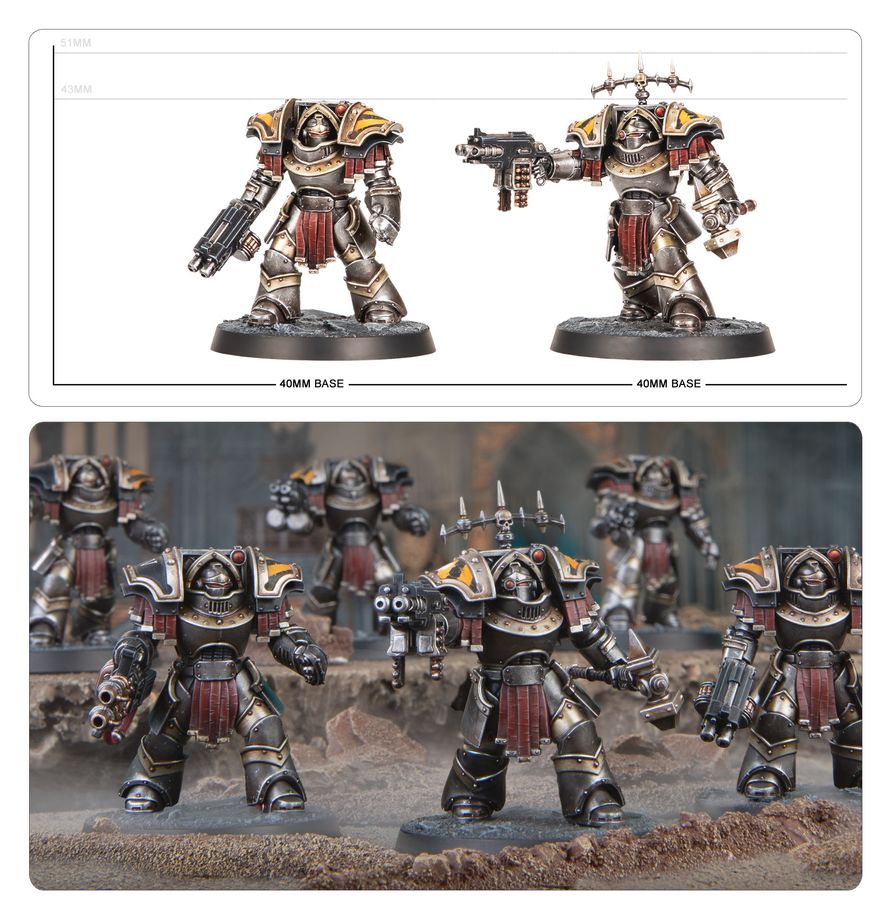 Legiones Astartes: Legiones Astartes: Cataphractii Terminators with Combi-bolters and Power Fists - 阿斯塔特軍團：鐵騎型終結者動力拳套