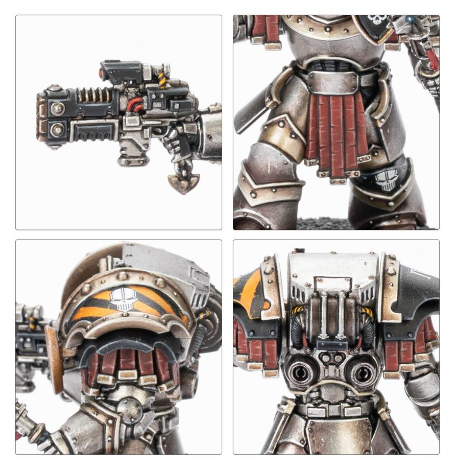 Legiones Astartes: Cataphractii Terminators with Volkite Chargers and Power Mauls - 阿斯塔特軍團：鐵騎型終結者動力鎚