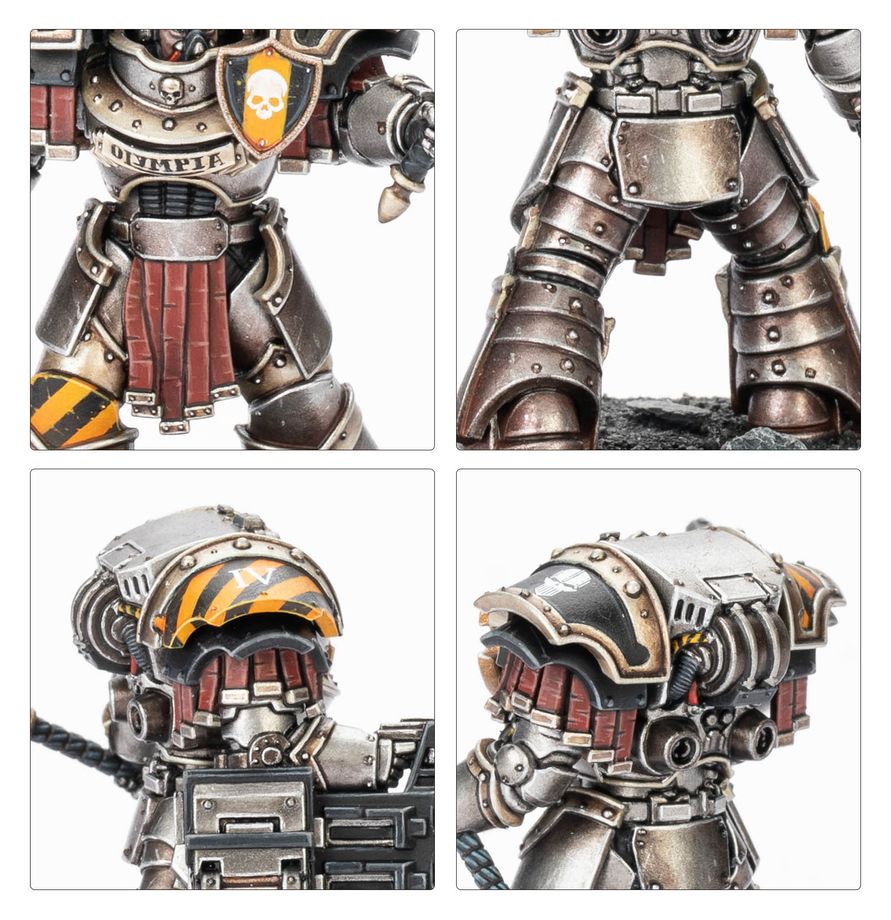 Legiones Astartes: Cataphractii Terminators with Volkite Chargers and Power Mauls - 阿斯塔特軍團：鐵騎型終結者動力鎚