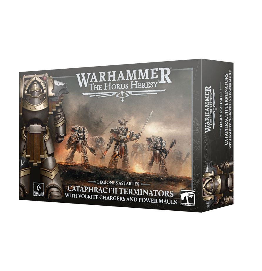 Legiones Astartes: Cataphractii Terminators with Volkite Chargers and Power Mauls - 阿斯塔特軍團：鐵騎型終結者動力鎚