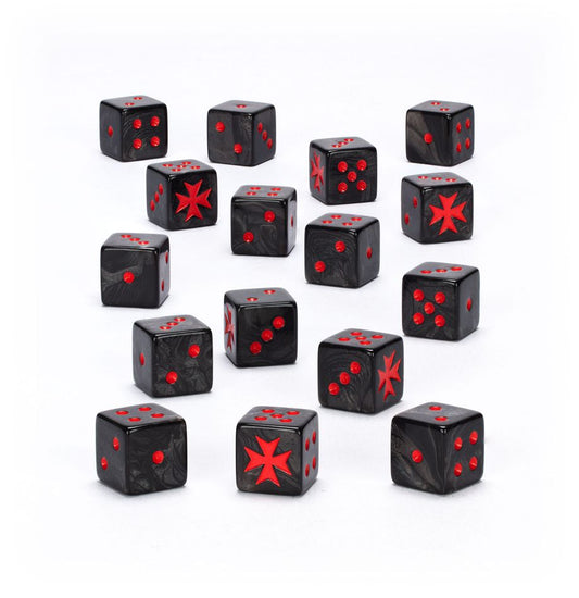 Black Templars: Dice Set - 戰鎚40,000：黑色聖堂套骰
