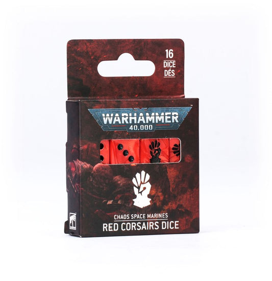 Chaos Space Marines: Red Corsairs Dice - 戰鎚40,000：紅海盜套骰