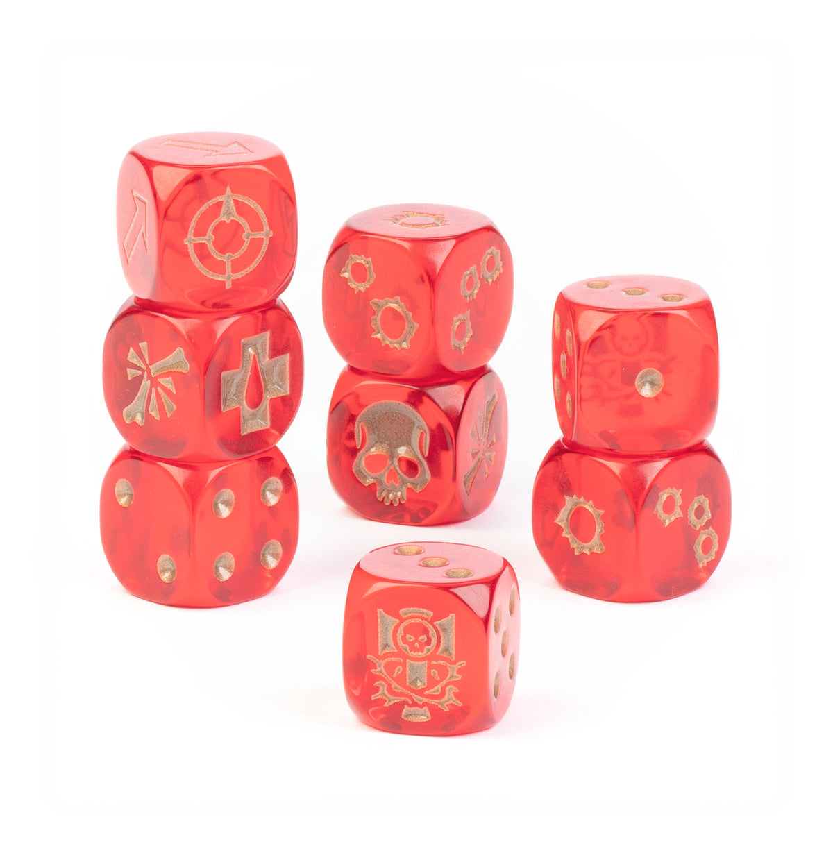 Necromunda: House Goliath Dice Set - 涅克羅蒙達：歌利亞家族骰組