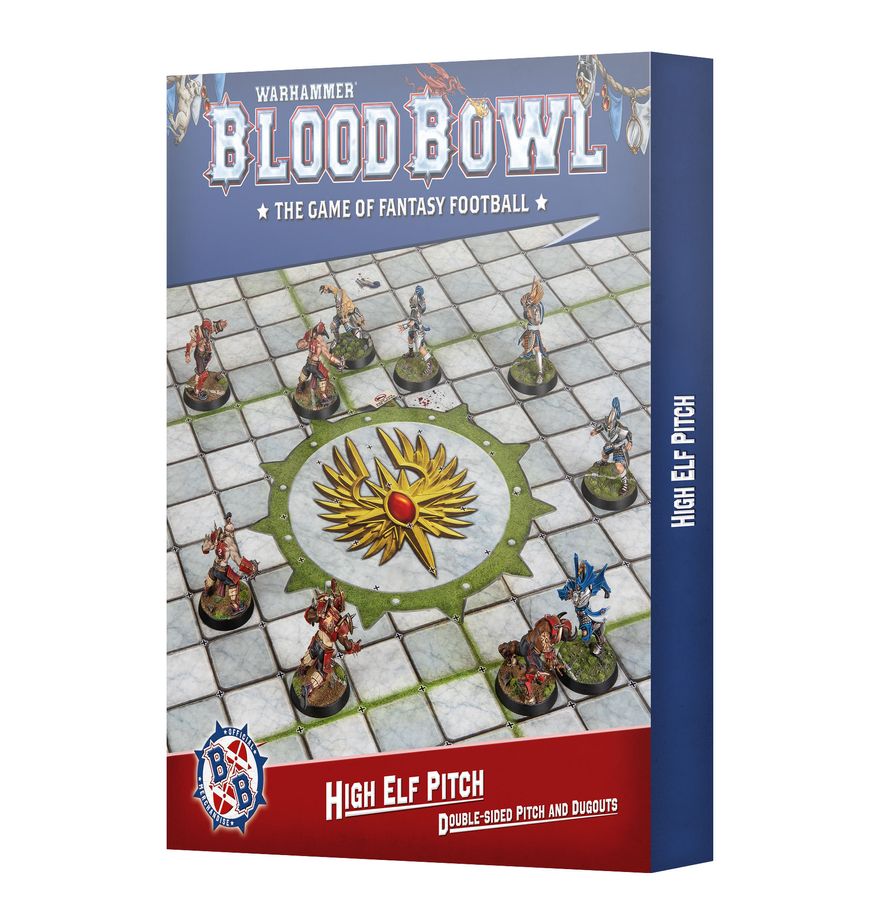 High Elf: Pitch - Double-sided Pitch and Dugouts - 血碗橄欖球：高等精靈球場