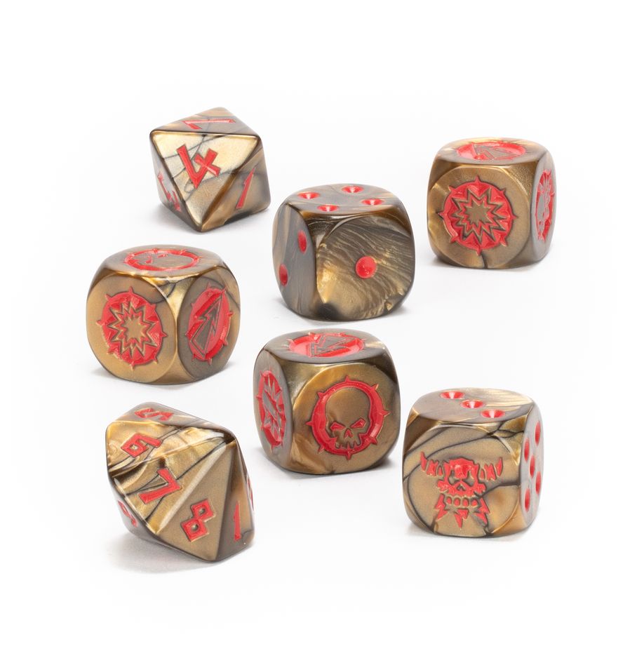 Blood Bowl: Chaos Dwarf Team Dice - 血腥橄欖球：混沌矮人球隊套骰