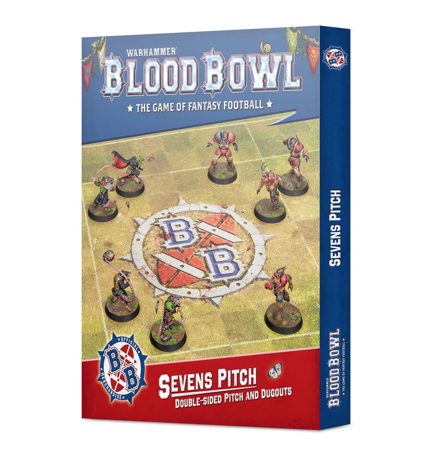 Blood Bowl: Sevens Pitch - Double-sided Pitch and Dugouts - 血碗橄欖球：血碗橄欖球七人制球場