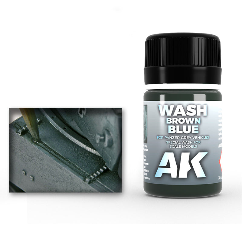 AK070 - Enamel Color - Wash for Panzer Grey - 35ML