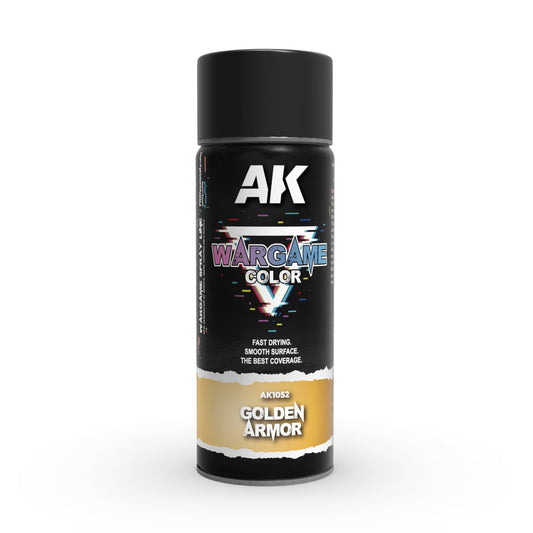 AK Sprays - Wargame Color - AK1052 - Golden Armor Spray 400ml