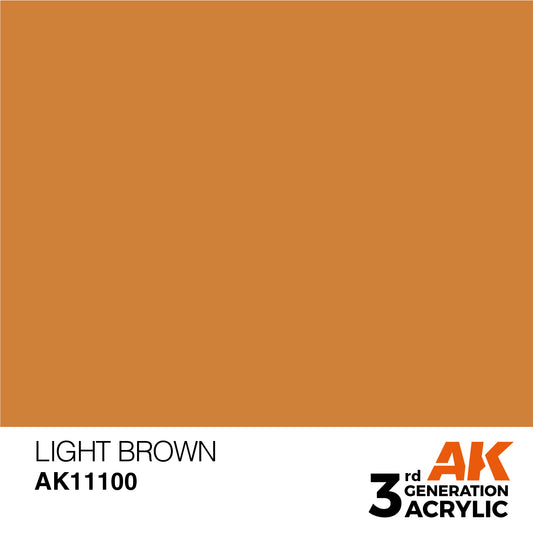 AK-11100 AK Interactive 3G Acrylic Light Brown 17ml