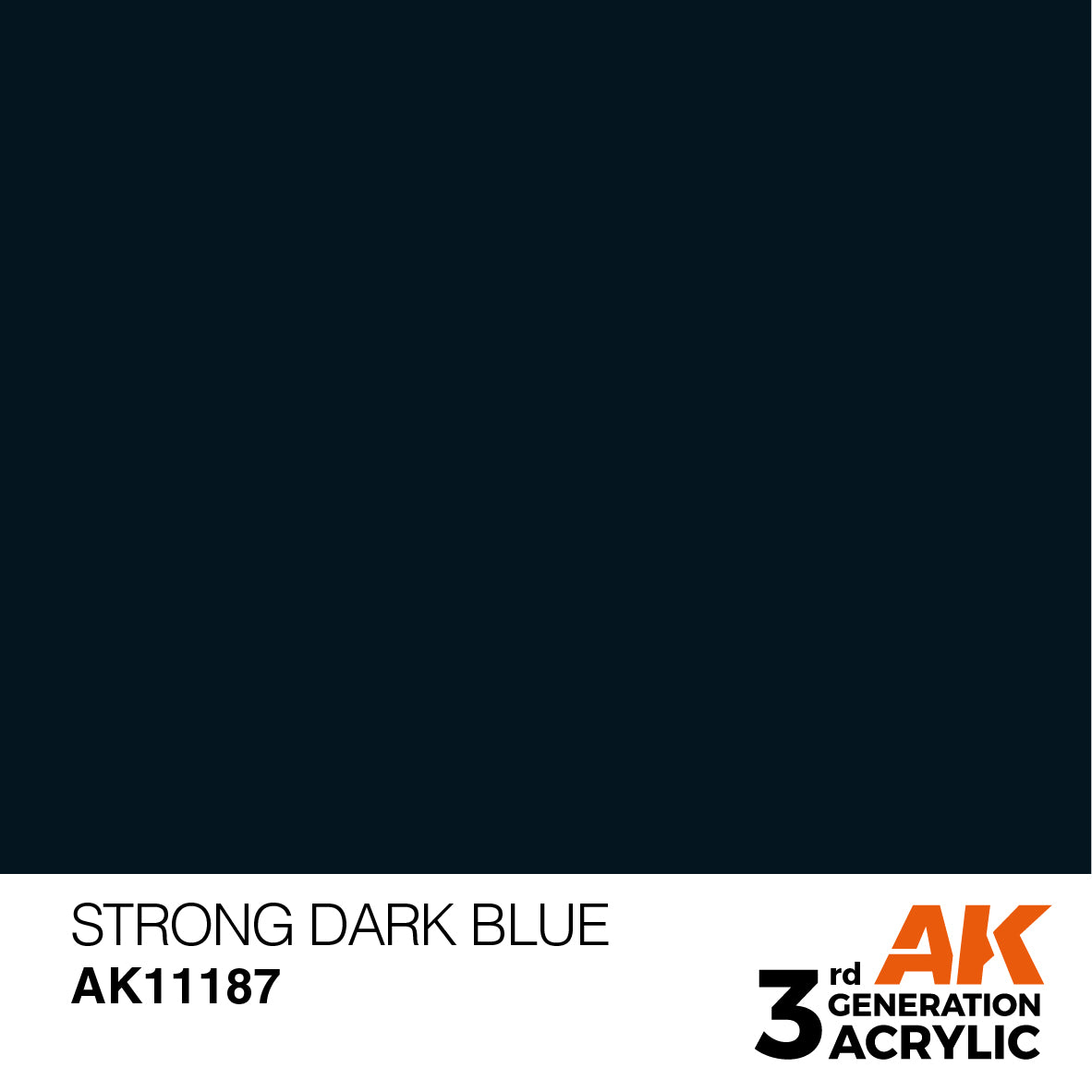 AK11187 AK Interactive 3G Acrylic Strong Dark Blue 17ml