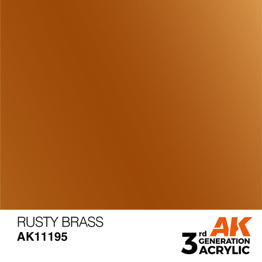 AK11195 AK Interactive 3G Acrylic Rusty Brass 17ml