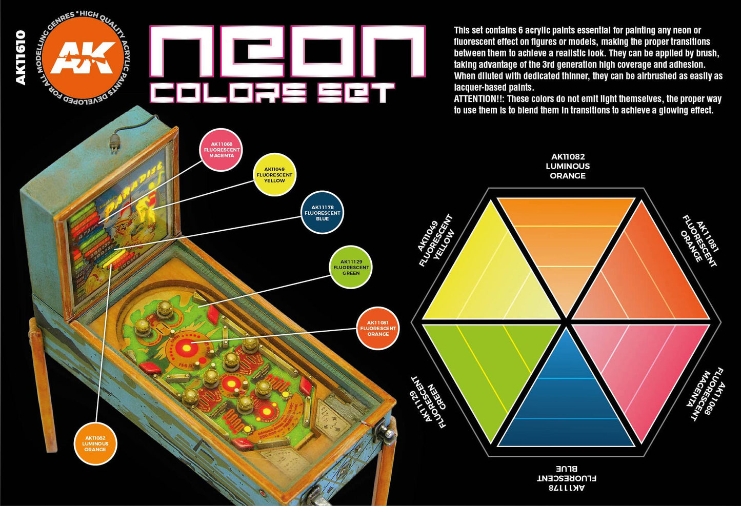 AK11610 - Neon Colors Set