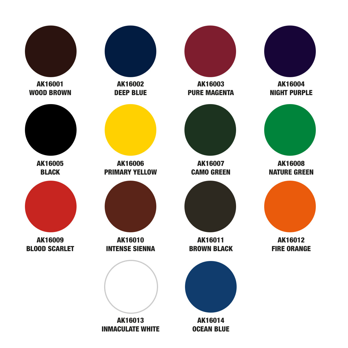 AK16055 - Special Box Full Range of The Inks - 全套墨水特別包