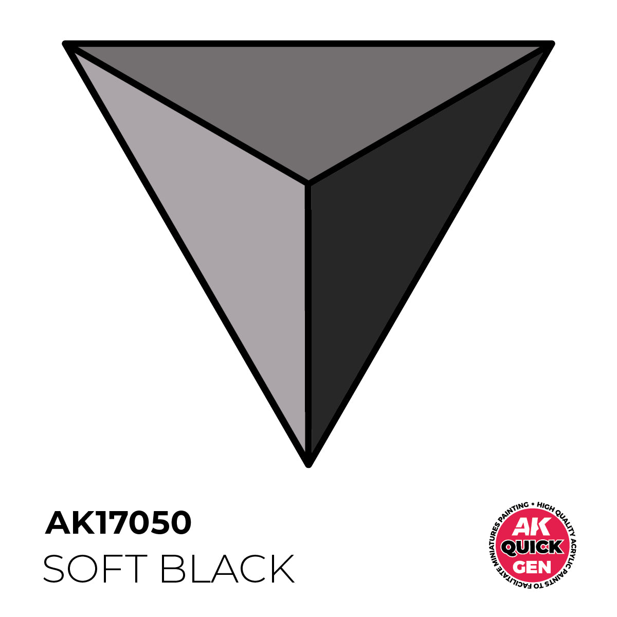 AK17050 - Quick Gen - Soft Black 18 ml - 柔黑色 18ml