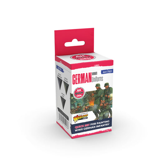 AK17501 - Quick Gen - German WWII Uniforms (Quick Gen Set) 3 Paints - 2戰德軍制服 (速塗系列套組) 3色