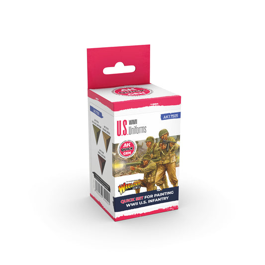AK17505 - Quick Gen - US WWII Uniforms (Quick Gen Set) 3 Paints - 2戰美軍制服 (速塗系列套組) 3色