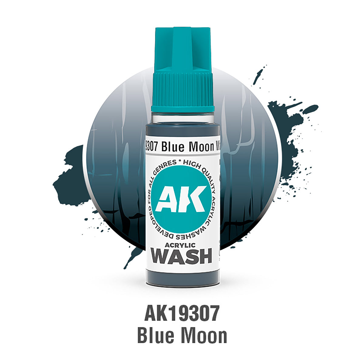 AK19307 - AK Acrylic Washes - Blue Moon Wash 18ml - 藍月 18ml