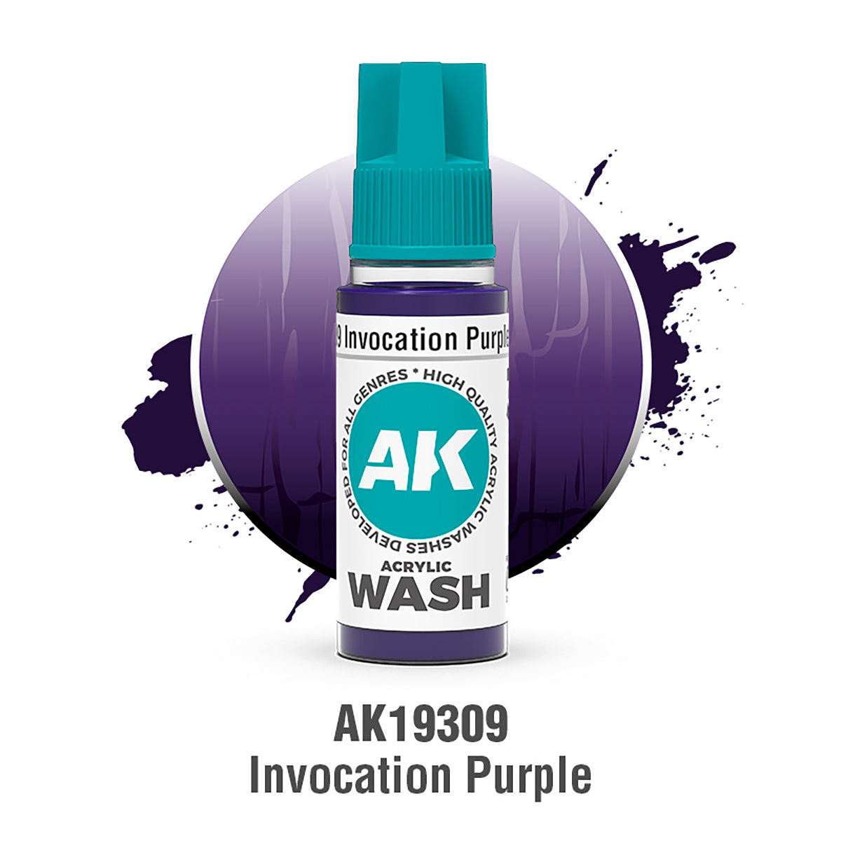 AK19309 - AK Acrylic Washes - Invocation Purple Wash 18ml - 祈願紫 18ml