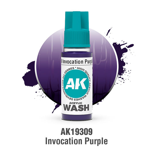 AK19309 - AK Acrylic Washes - Invocation Purple Wash 18ml - 祈願紫 18ml