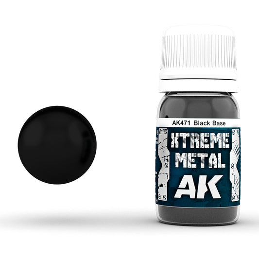 AK471 - Metallics - Xtreme Metal Black Base 35ml - 極致金屬系列 - 黑底色漆
