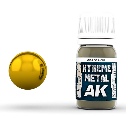 AK472 - Metallics - Xtreme Metal Gold 35ml - 極致金屬系列 - 金