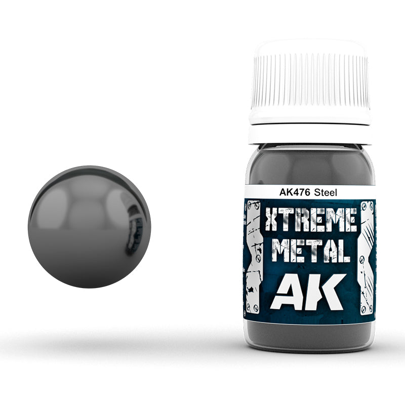 AK476 - Metallics - Xtreme Metal Steel 35ml - 極致金屬系列 - 鋼