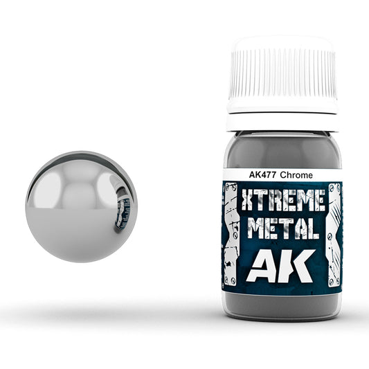 AK477 - Metallics - Xtreme Metal Chrome 35ml - 極致金屬系列 - 鉻