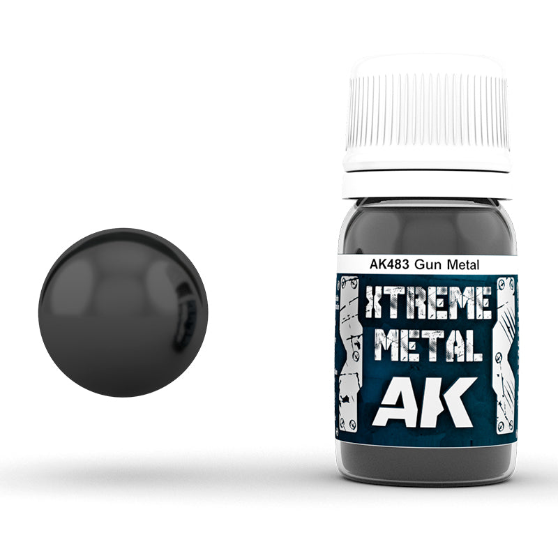 AK483 - Metallics - Xtreme Metal Gun Metal 35ml - 極致金屬系列 - 槍鐵