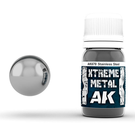 AK670 - Metallics - Xtreme Metal Stainless Steel 35ml - 極致金屬系列 - 不鏽鋼