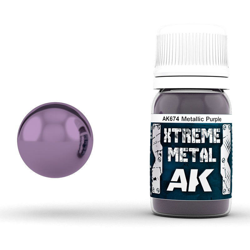 AK674 - Metallics - Xtreme Metal Metallic Purple 35ml - 極致金屬系列 - 金屬紫