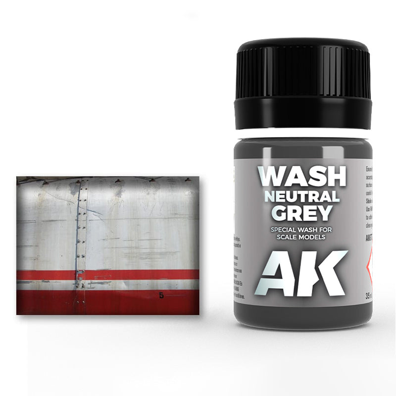 AK677 - Enamel Color - Neutral Grey Wash - 35ML