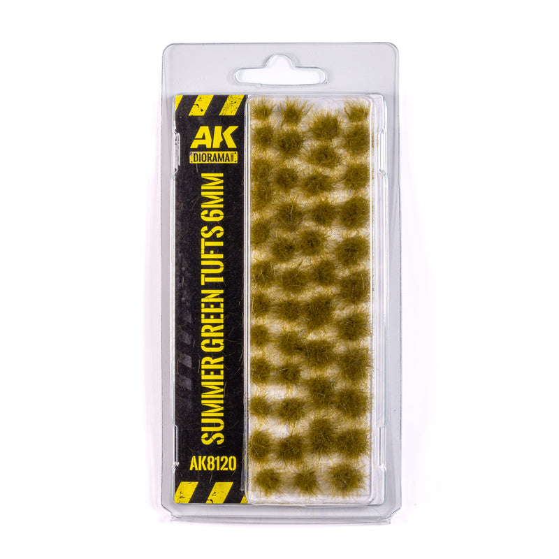 AK8120 - Vegetation - Summer Green Tufts 6mm - 植被 - 夏季綠草叢