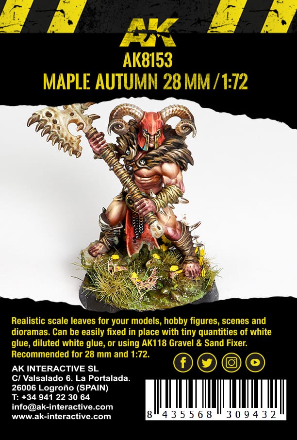 AK8153 - Vegetation - Maple Autumn Leaves 1/72 - 植被 - 秋季楓葉