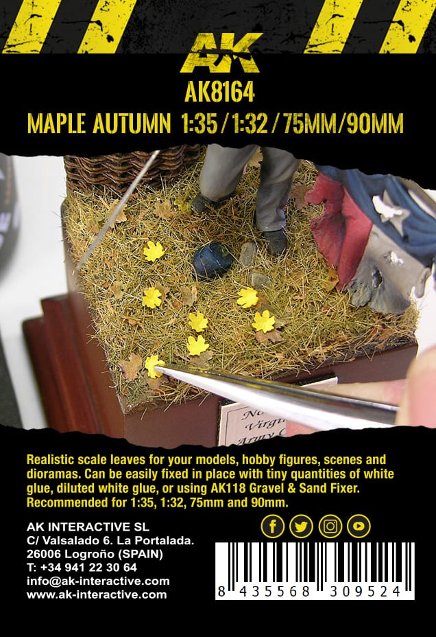 AK8164 - Vegetation - Maple Autumn Leaves 1/35 - 植被 - 秋季楓葉