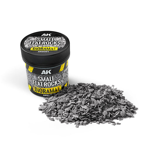 AK8301 - Vegetation - Rocks - Small Flat Rocks 100ml - 岩石 - 小扁平石塊 100ml