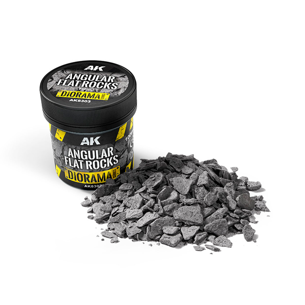 AK8303 - Vegetation - Rocks - Angular Flat Rocks 100ml - 岩石 - 角狀扁平石塊 100ml