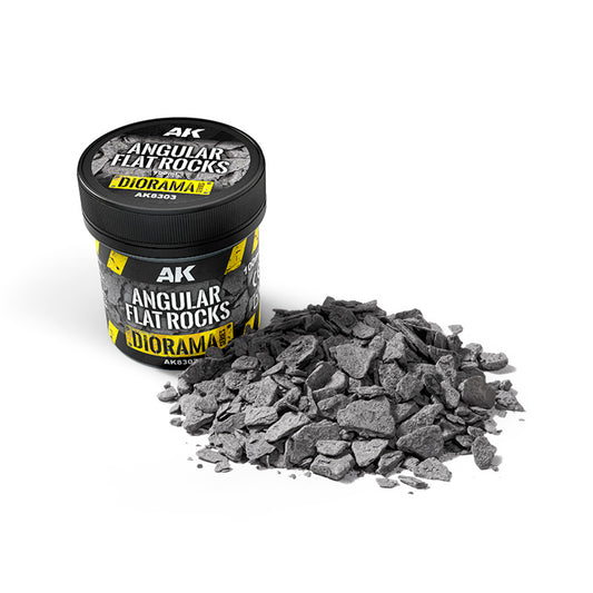 AK8303 - Vegetation - Rocks - Angular Flat Rocks 100ml - 岩石 - 角狀扁平石塊 100ml