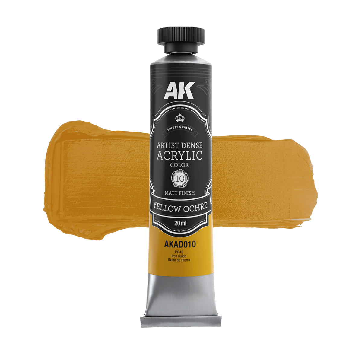 AKAD101 - Black & White Set – Artistic Dense Acrylic Color - 黑白色調壓克力顏料套組
