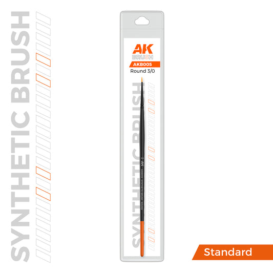 AKB005 - AK Synthetic Brush - Round 3/0