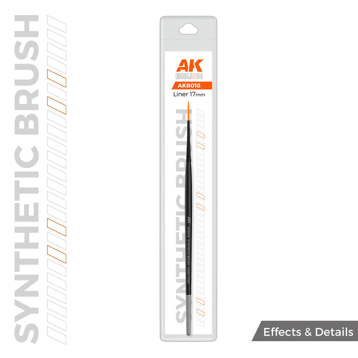 AKB018 - AK Synthetic Brush - Liner 17mm