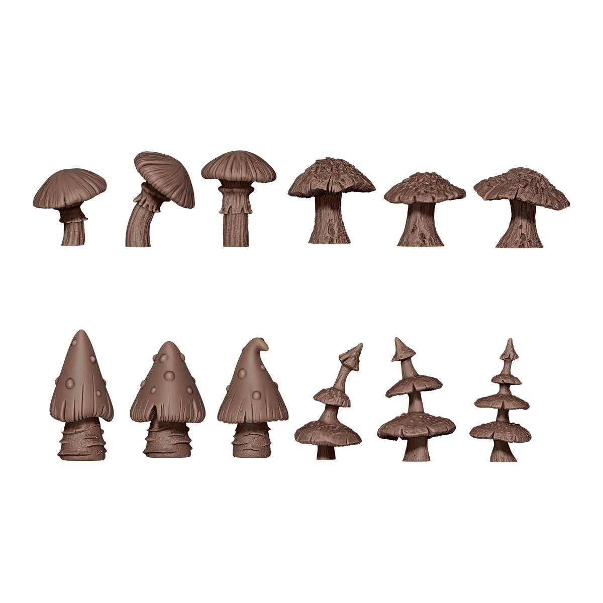 AKBIT0022 - Basing Bit - Plants - Gigant Mushrooms (12 Pieces) - 植物 - 巨型蘑菇