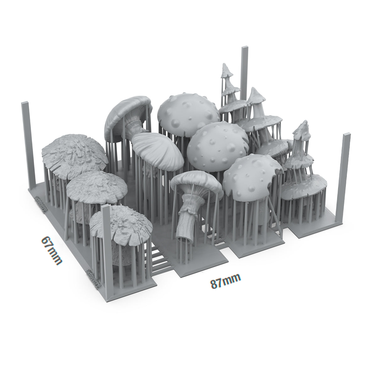 AKBIT0022 - Basing Bit - Plants - Gigant Mushrooms (12 Pieces) - 植物 - 巨型蘑菇