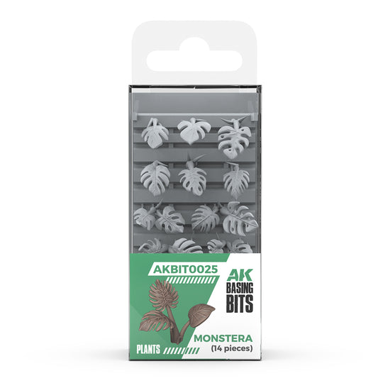 AKBIT0025 - Basing Bit - Plants - Monstera (14 Pieces) - 植物 - 龜背芋 (14入)